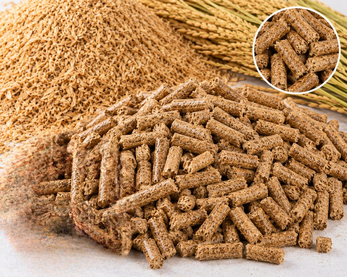 Rice Husk Pellets