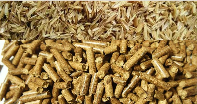 Rice Husk Pellets
